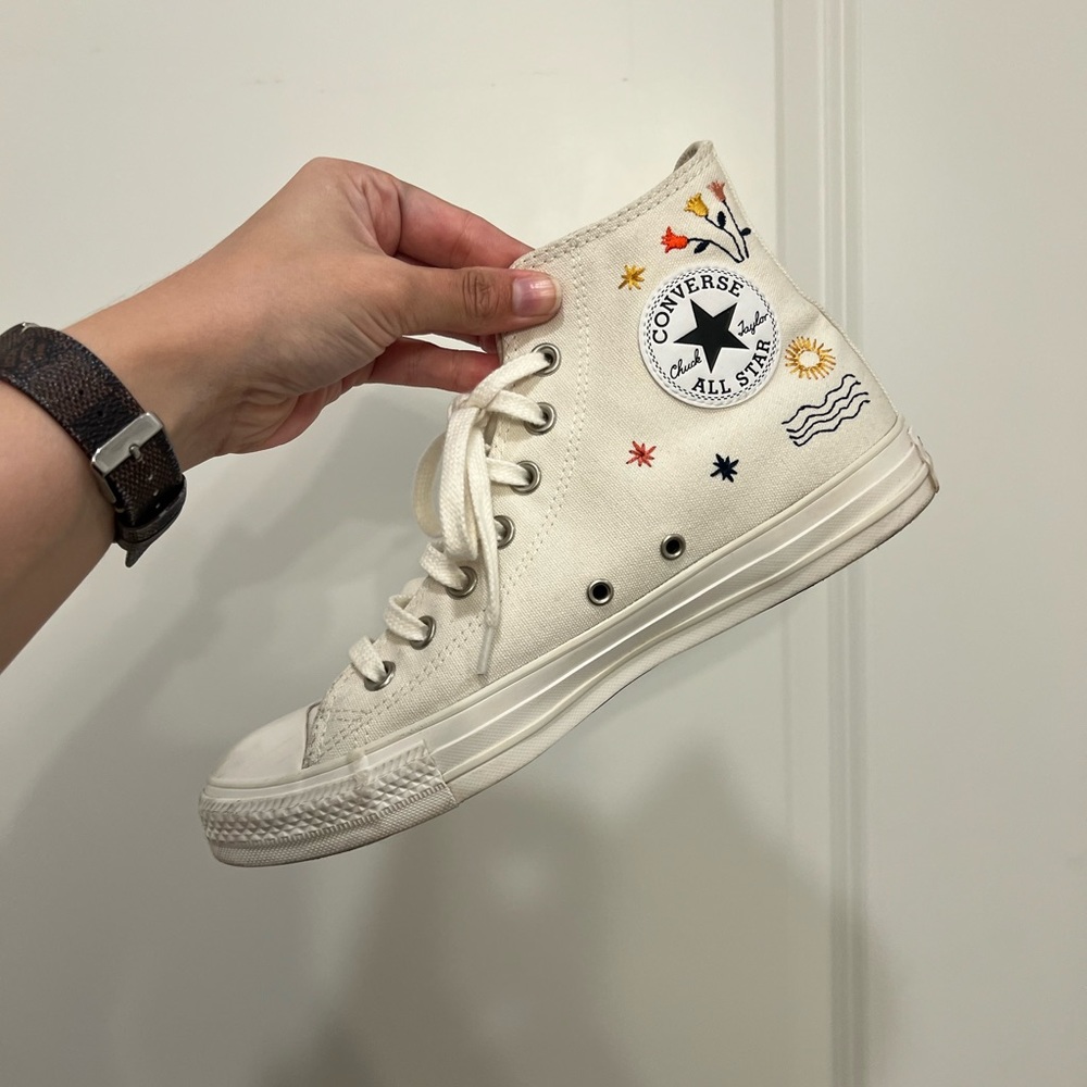 Converse Chuck Taylor All Star Hi Women's Wander Embroidered Sneakers in Size 9. - Picture 5 of 8